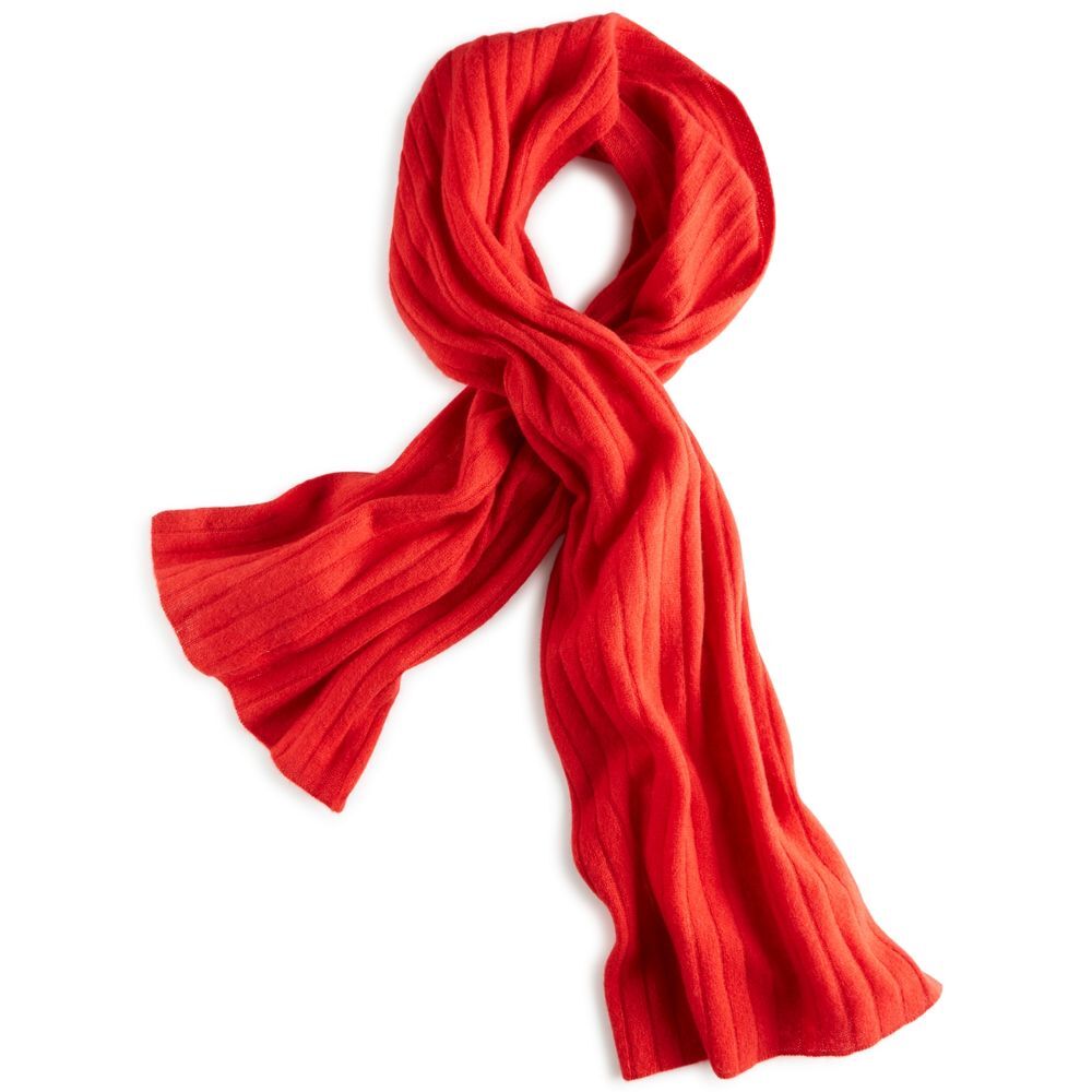 Charter Club Luxury 100% Cashmere Calypso Red Scarf One Size
